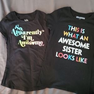 😊 2 for $8. Awesome! Girls summer t-shirts 👕
